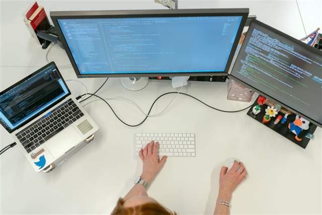 Developer building a client site